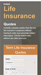 Mobile Screenshot of instantquotelifeinsurance.com